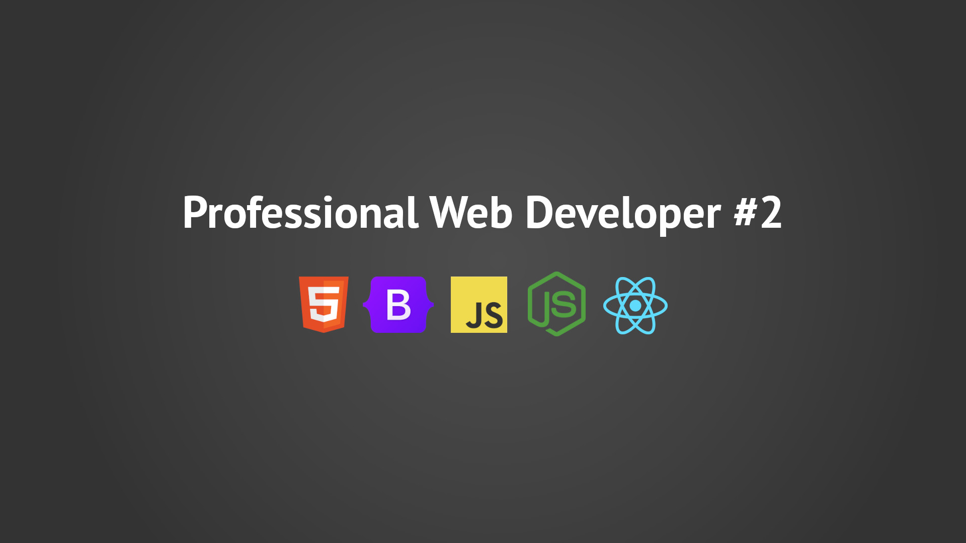 Professional Web Developer 2